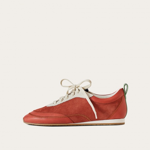 Ritza sneakersy, vintage czerwony nubuk